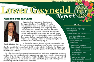 Township Newsletter Spring 2023- Lower Gwynedd Report