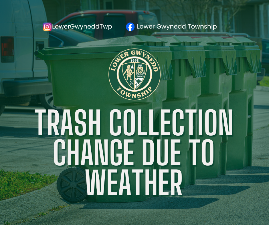 Trash Collection Schedule Change Due to Weather