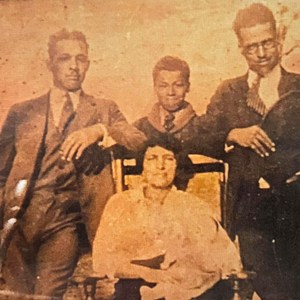 Pictured above are Horace, “Dootsie,” and Joseph Stewart, all former students who attended the historic schoolhouse.